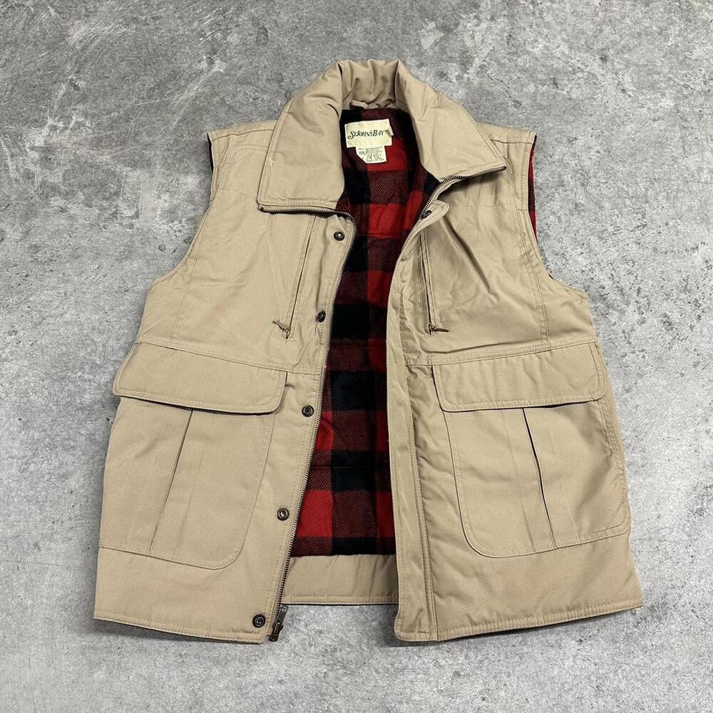 Vintage 80s St. John’s Bay Flannel Lined Vest